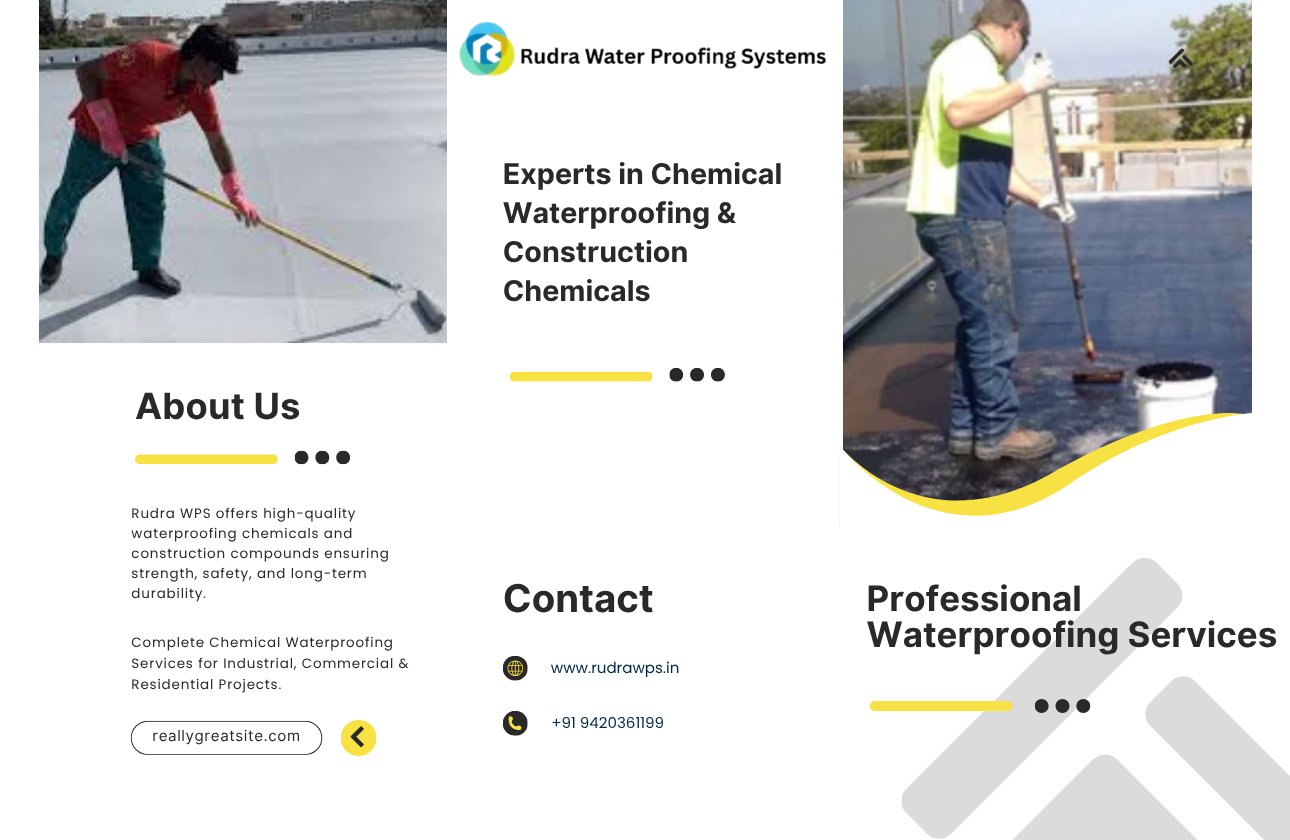 Expert Chemical Waterproofing Services Using Advanced Waterproofing Chemicals and Compounds