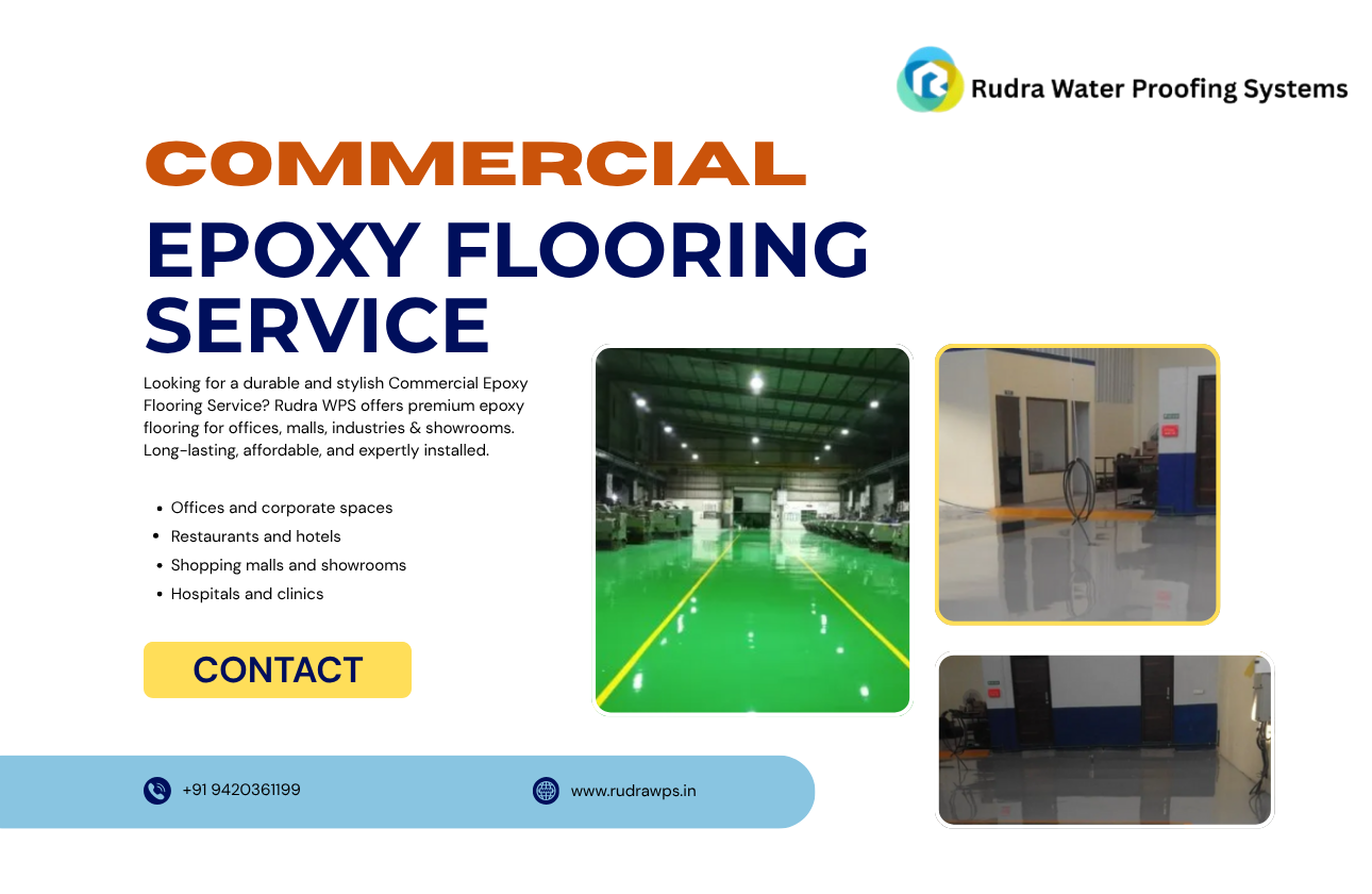 Transform Your Business Space with the Best Commercial Epoxy Flooring Service by Rudra WPS